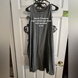 Secret Treasures Charcoal Sleeveless Dress